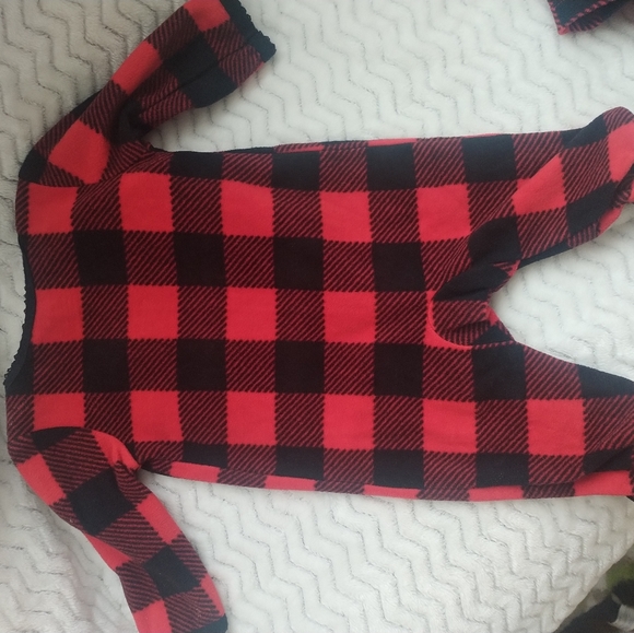 Carter's Baby Plaid Fleece Sleeper & Vest Set - Picture 9 of 10